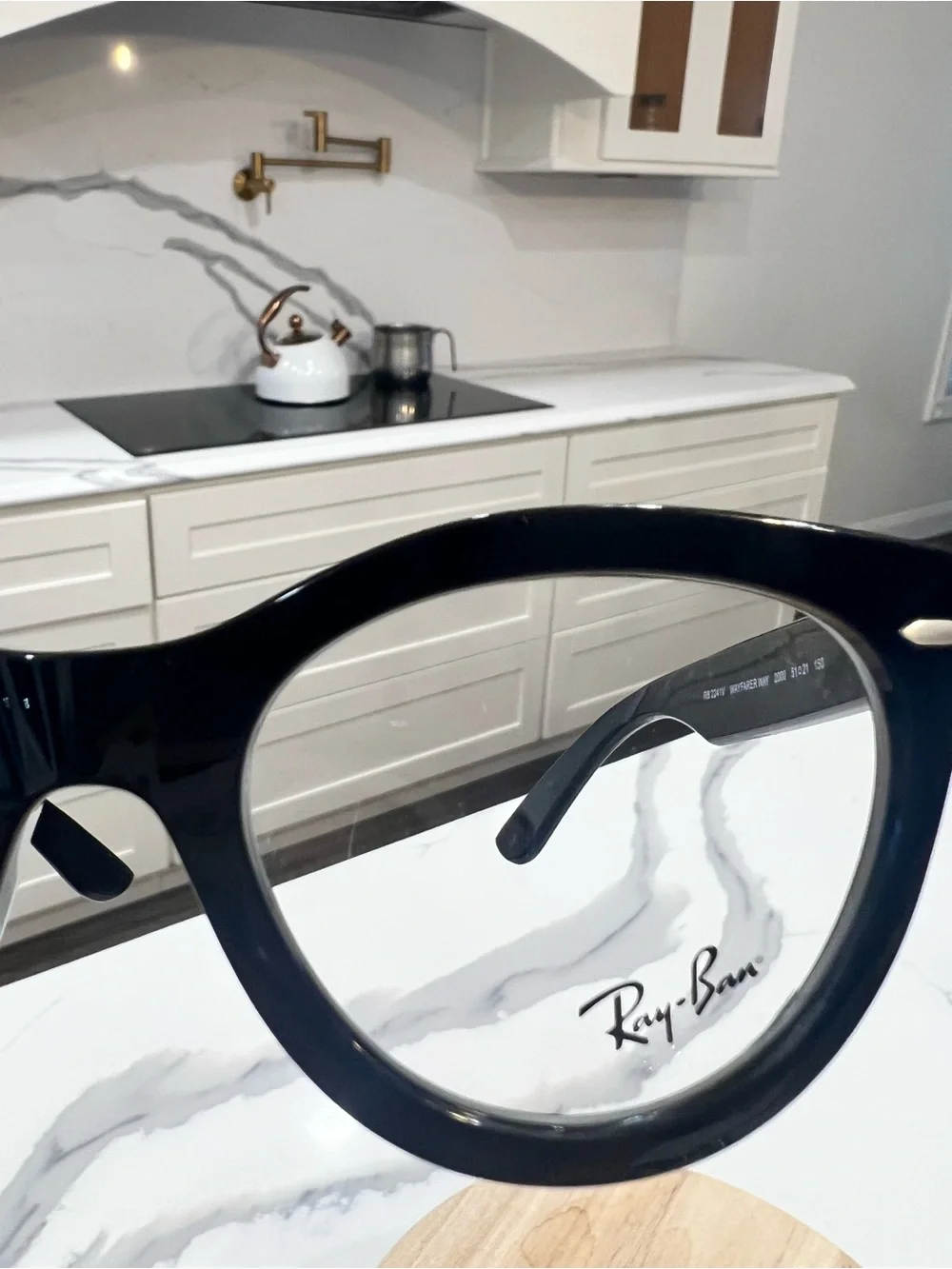 AUTHENTIC Ray-Ban Wayfarer Way Black Eyeglasses RB2241V